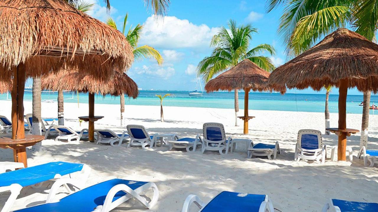 Cancun Beachfront Condo Dış mekan fotoğraf